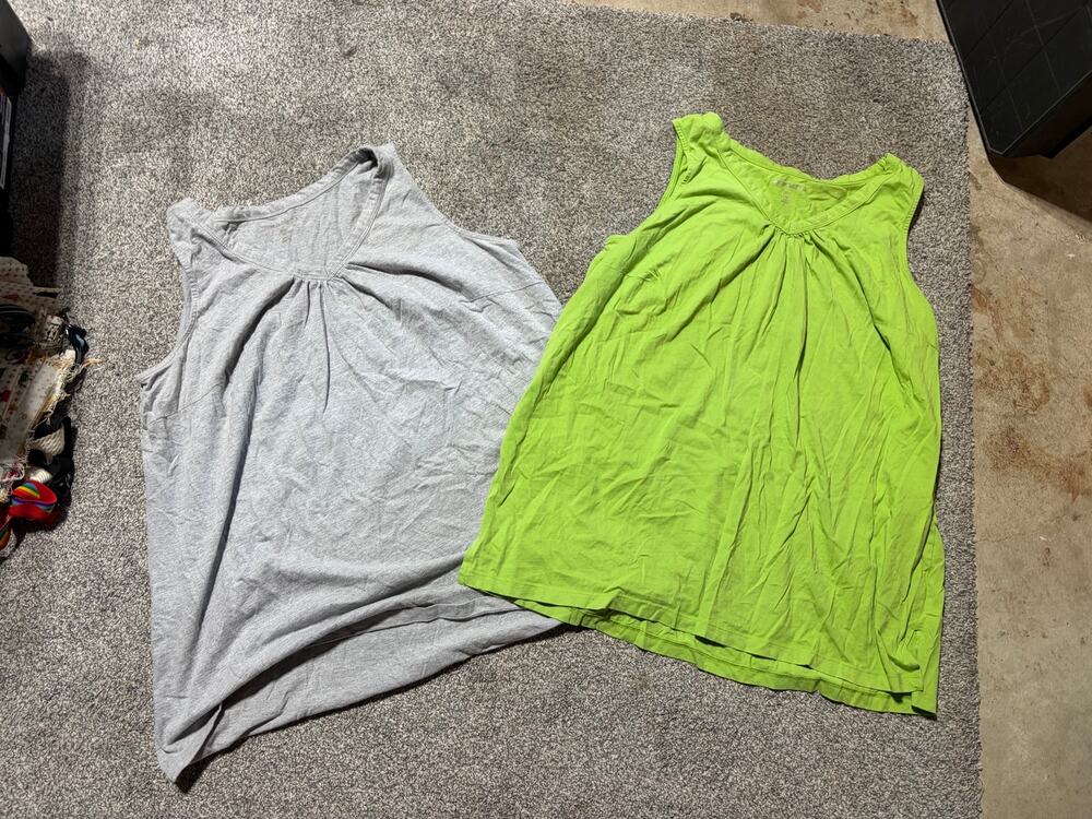 2 Woman Within 1x vneck tanks